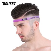 쿨 운동 땀흡수 헤어밴드 테니스 축구 aolikes 1pcs 야외 스포츠 실리콘 땀 가이딩 벨트 달리기 체육관 땀 전도성 머리띠 요가 헤어 땀띠 제거, 자주색