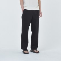 더팬츠스튜디오 린넨 와이드핏 밴딩슬랙스