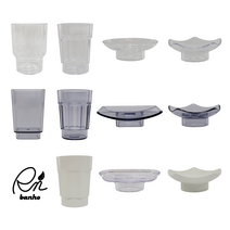 욕실 양치컵 비누받침 홀더 pvc 바뉴, 9. 아이보리 오각 비누