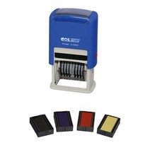 만년8단 넘버링 스탬프 C-0509 리필패드 도장 자동스탬프 고무인 C0509, 청색