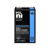 일동제약 루테인 지아잔틴 헤마토코쿠스 황반 빌베리 비타민E 눈영양제, 1box, 60캡슐