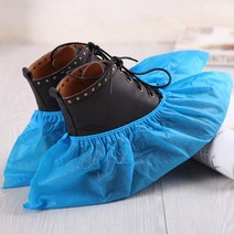 신발 보관 부직포 일회용 신발 커버 100매, 블루