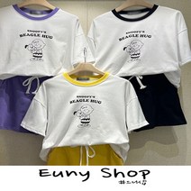 [으니샵] 허그배색반팔반바지세트 여성츄리닝세트 여자츄리닝세트 여름 배색반팔티 반바지 상하의세트 주니어 중고등학생 학생츄리닝세트