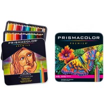 프리즈마 유성색연필 72색 132색 150색 [품질보증] Prismacolor 미국, 48색 유성 철제 케이스개