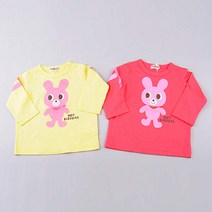 미키하우스 현대부산 핫비 론리 티셔츠2종 택 1(17G325246 04 )여아가을 티셔츠 80∼110