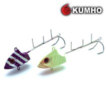 금호조침 더블훅 텐야 갈치낚시 바늘 생미끼낚시 GK526, 퍼플 130g, 1개