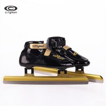 피겨 아이스 스피드 스케이트 화 쇼트 트랙 스 patines cityrun glassfiber 벨크로 부츠 고급 55 380mm 410mm 430mm 스 블레이드 나이프 레이스, 검은 황금, 44