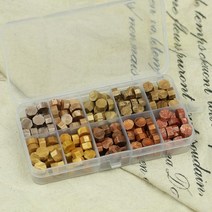 DIY 프리미엄 실링왁스 선물 세트 봉투 초대장 장식，실란트 히터가 녹는스푼 및 매트 실링왁스 스탬프, 10가지 색상7