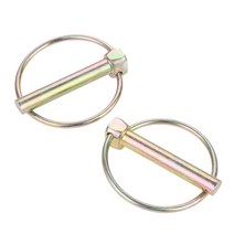 DRELD 10/5/2pcs 스틸 헤비 듀티 보트 린치 핀 트랙터 트레일러 트럭 농장 용 링 클립 모어 M4.5-M11, M8x50mm 2pcs