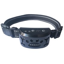 Yumico 강아지 짖음방지기 진동 자동 제어 강아지훈련용 목걸이 USB 충전식 방수, 블랙 전격