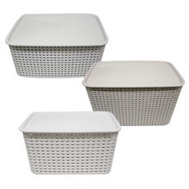 TNI504685라탄패턴 뚜껑바구니 대 바구니 서랍장 서랍 옷정리 속옷정리함 정리함 뚜껑바구니 수납 라탄바구니-H