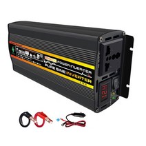 자동차 인버터 캠핑 3000W 순수 사인파 전원 인버터 DC 12V 60V ~ 변압기 태양광, 04 12V to 110V