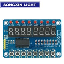 디지털제어모듈 tm1637 4 비트tm1638max7219 8 비트 디지털 led 디스플레이 모듈 7 세그먼트 0.36 인치 시계 빨간색 양극 튜브 4 직렬 드라이버, tm1638