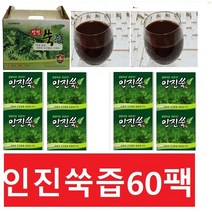 자연초농산 인진쑥즙60팩(x115ml)/ 국내산 자연산진액즙, (1형)인진쑥즙60팩