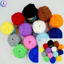 교재용 아크릴뜨개실 부자재 수세미털실 뜨개실종류 만들기재료 털실 쑤세미실, 연두