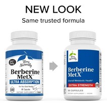 [뉴욕 직배송] 테리네츄럴리 초고흡수 베르베린 METX 메트엑스 메타볼릭헬스 리틀트리 방향제와 함께 아니면 환불 보장, 리틀트리 방향제 1개, 1개, 60정