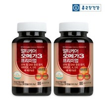 종근당건강 멀티케어 오메가3 프리미엄 6개월분, 108g, 2개