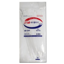 한올 케이블타이 200 케이블타이규격 화이트 100P, 기본