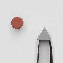 BENTU GOU COAT HOOK 2pcs 1set 다용도 벽걸이 후크 원형 삼각형 고품격 디자인, 2개, GOU COAT HOOK-원형(그레이)