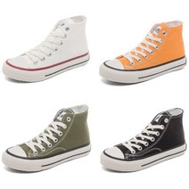 하이비비 남여공용 하이탑 캔버스 스니커즈 4컬러 230-270mm 커플 스니커즈 캔버스 단화
