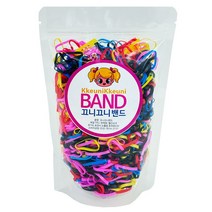 끄니끄니 대용량 머리끈 칼라밴드 고무줄 100g
