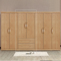 장인가구 클로이 S1 800투서랍 옷장, 아카시아