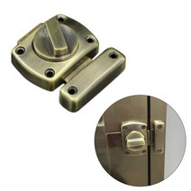 캐비닛 도어 잠금 래치 브론즈 소형 1P 탈의실 욕실 슬라이딩 사무실 병원 피팅룸 매장 호텔 주방 가구 창 로터리 스위치, 단품