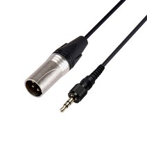 교체 잠금 3.5mm TRS XLR 밸런스드 케이블 소니 UWP-V1 무선 출력 마이크 오디오 수신기 전화, 01 Black