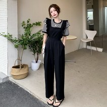 블랙 여름옷 청점프슈트 청 여성 커플 여름 빅사이즈 멜빵바지 린넨 점프수트 반바지 작업복 초록
