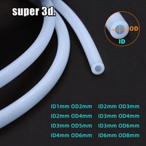 3D 프린터 부품 3D 프린터 부품 1 미터 보우 덴 압출기 J 헤드 용 PTFE 튜브 파이프 Hotend V5 V6 1.75mm /, ID1mm OD2mm