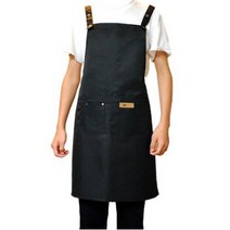 민스리빙 카페 데님 심플 앞치마 H형, 베이지, 2개