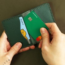명품 핸드메이드 가죽카드지갑 수제명함지갑 남성용