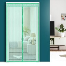방문방충망 현관 문모기장 입구 문발 출입구 아파트, 화이트_90x210cm