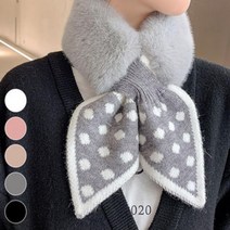 여성 패션 쁘띠 방한 넥 목도리 여자 학생 머플러 털스카프
