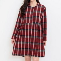 여자 카라원피스 체크패턴 여성패션의류 데이트룩