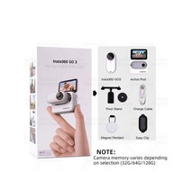 휴대용 다목적 액션 카메라 2.7K 터치 스크린 플로우 스테이트 안정화 방수 Insta360 GO 3 신제품, 01 노란색