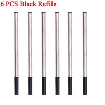 카라반발판 접이식발판 알류미늄디딤판 캠핑카발판 풀 메탈 롤러 볼펜 사무실 비즈니스 남자 서명 쓰기 펜 구매 2 선물 보내기, [10] 6 Black Refills