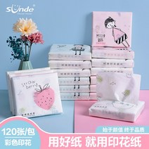 프리미엄화장지 귀여운 만화 용지 색상 패턴 독특한 화장지 작은 가방 휴대용 손수건 종이 타월 카페인테리어, 8. 무작위 컬러 용지[12팩]