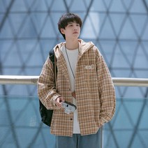 검정색긴팔셔츠 CS2553 가을 트렌드 남자 와이셔츠 마저도 체크 긴소매 코트 P7088 4994700507