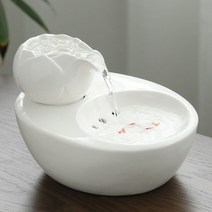 분수대 고양이 음수대 자동 급수기 도자기 세라믹 식수대, AE