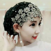 통기성 레이스 구슬 터번 모자 이슬람 여성 헤드 스카프 보닛 착용 준비 이너 히잡 여름 랩 캡