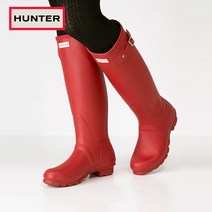 헌터 오리지널 톨 웰링턴 부츠 Military Red