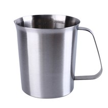 전기식 윗 접시 금 중량 옛날 차 저울 두꺼운 스테인레스 스틸 측정 컵 대용량 주방, 은, 1500ml