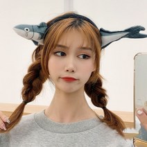 헤어밴드 놀이동산머리띠 웃긴머리띠 생일파티헤어밴드 파티용품머리띠 데코용품 소금에 절인 생선