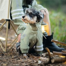 포아무아 반려동물 패션 캠핑 기능성 반려동물 우비 개플룩 커플티 트윈룩, 3XL