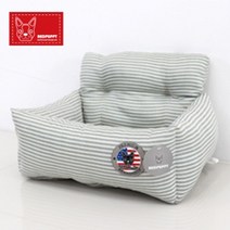 미니 쿨 반려견안전카시트 그레이 도베르만 강아지쿠션 강아지차량시트 골든리트리버