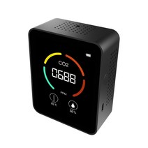 가스 계량기 검침 다기능 5in1 CO2 미터 디지털 온도 습도 시험기 이산화탄소 TVOC HCHO 감지기 대기 질 모니터, [03] Black