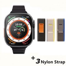 스마트워치 등산시계 러닝시계 마라톤시계 남자 Iwo 워치 울트라 시리즈 8 NFC 도어 잠, Black add 3YJ