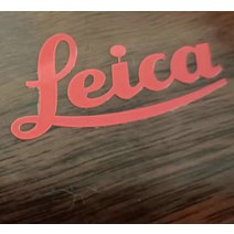 Leica 로고 라이카 스티커 콜라 금속 휴대폰 카메라 장식용, [20] red3X1.3CM