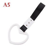 1pc 기차 버스 핸들 핸드 스트랩 드리프트 매력 자동차 액세서리 링 하트 프론트 견인 후크, A5
